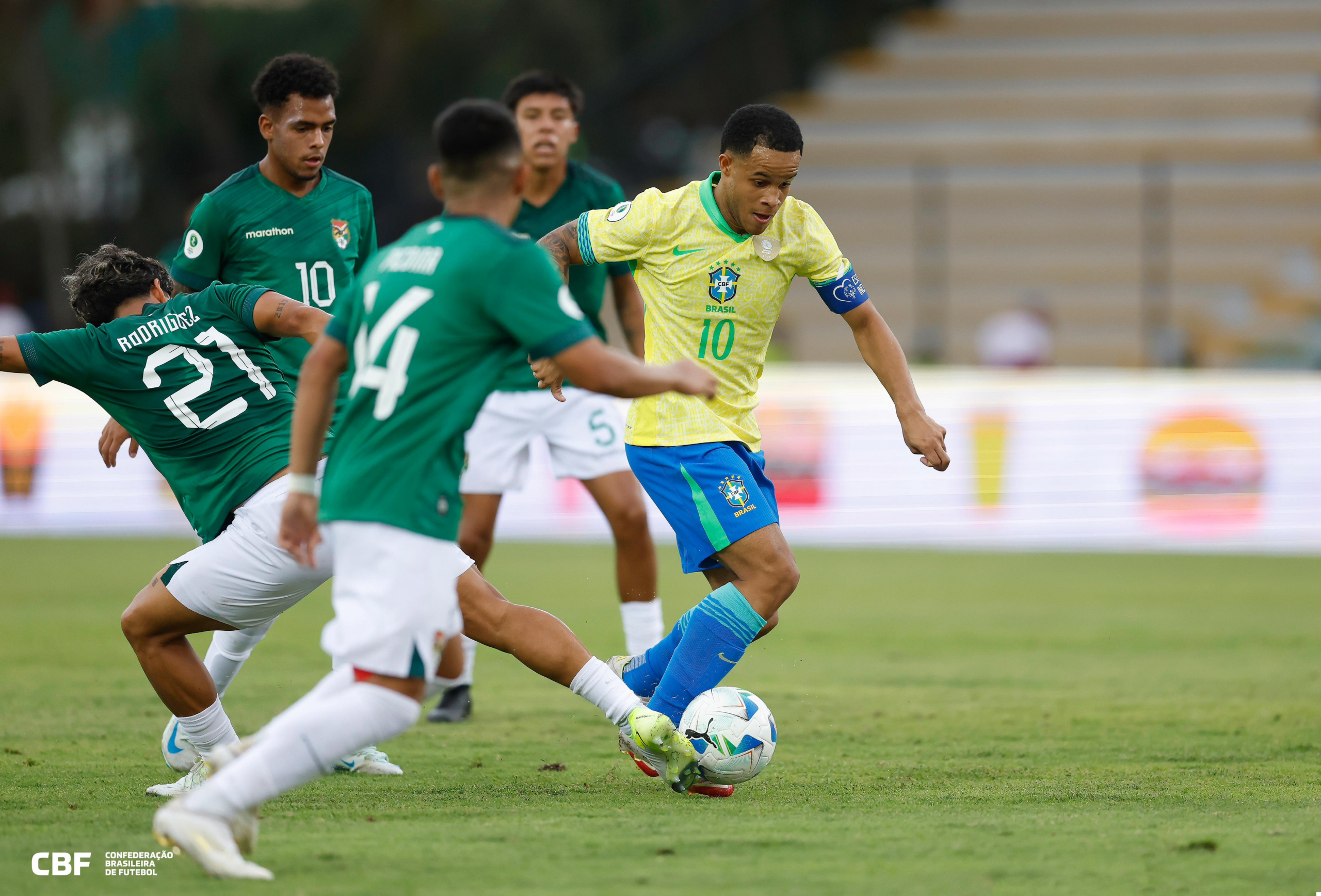 Brasil vence a Bolívia por 2 x 1 pelo Sul-Americano sub-20