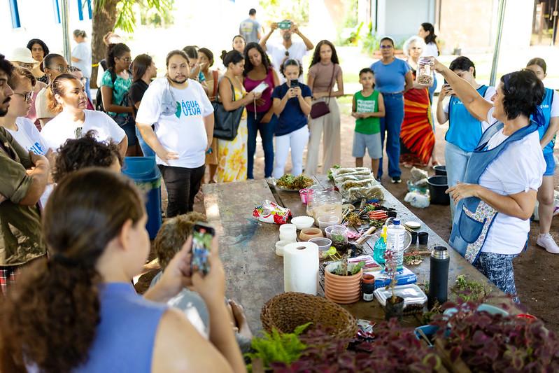 Oficinas da Sema reúnem mais de 100 pessoas no Museu de História Natural na manhã deste sábado (22)
