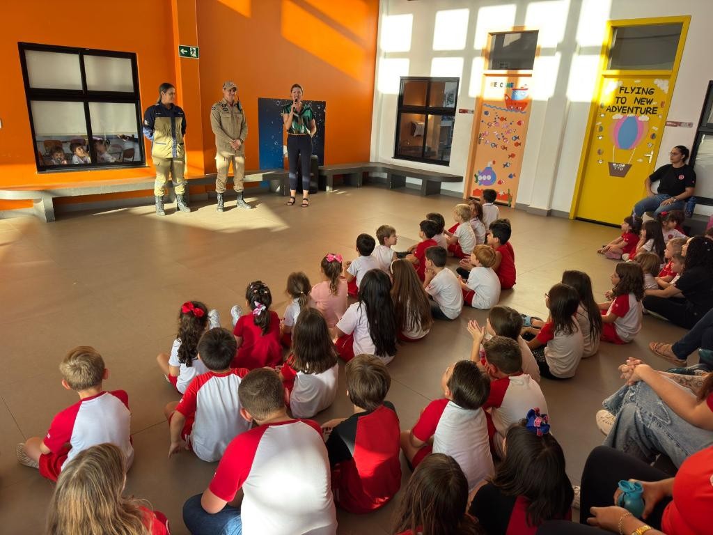 Corpo de Bombeiros promove projeto educativo nas escolas para prevenção de incêndios florestais