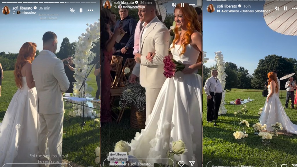 Sofia Liberato, Filha de Gugu se casa com Gabriel Gravino nos Estados Unidos: ‘Viva’