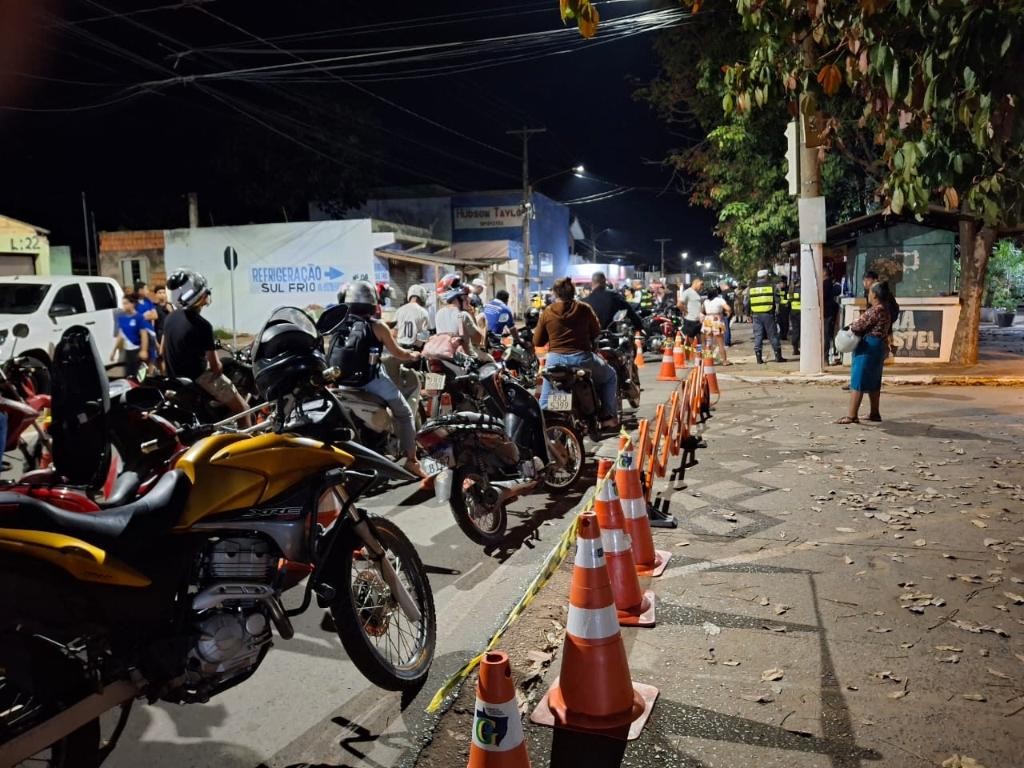 Cinco condutores são presos durante Operação Tolerância Zero Sobre Duas Rodas em Várzea Grande