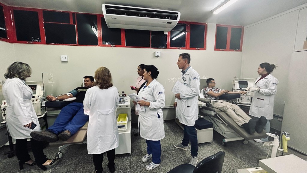 MT Hemocentro realiza capacitação em aférese para profissionais da saúde